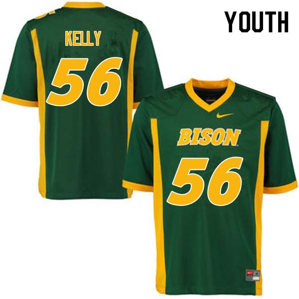 Youth #56 Justice Kelly North Dakota State Bison College Football Jerseys Sale-Green